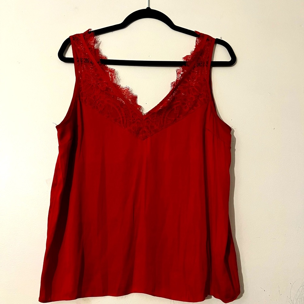 Silky/Lace Top